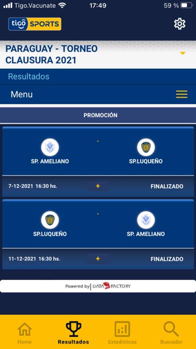 Tigo Sports Paraguay App screenshot #5