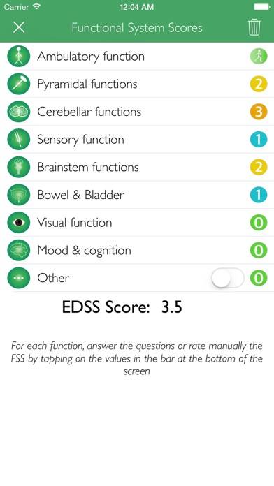 Easy EDSS Score Captura de pantalla de la aplicación #2