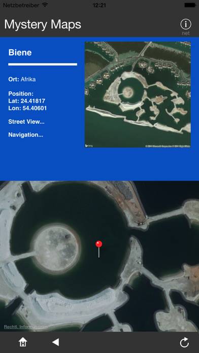 Mystery Maps App screenshot