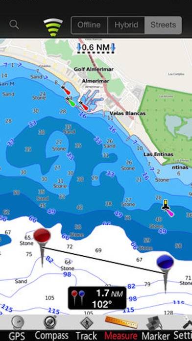 Andalusia GPS Nautical Charts Captura de pantalla de la aplicación #3
