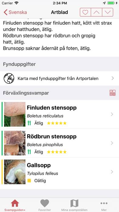 Svampguiden plus App preview #4