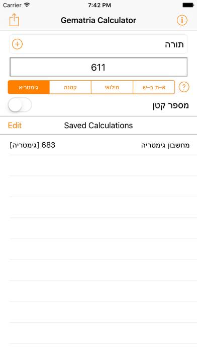 Gematria Calculator App screenshot #1