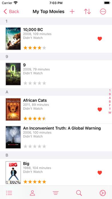 MovieBuddy Pro: Movie Tracker Captura de pantalla de la aplicación #1