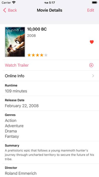 MovieBuddy Pro: Movie Tracker Captura de pantalla de la aplicación #5