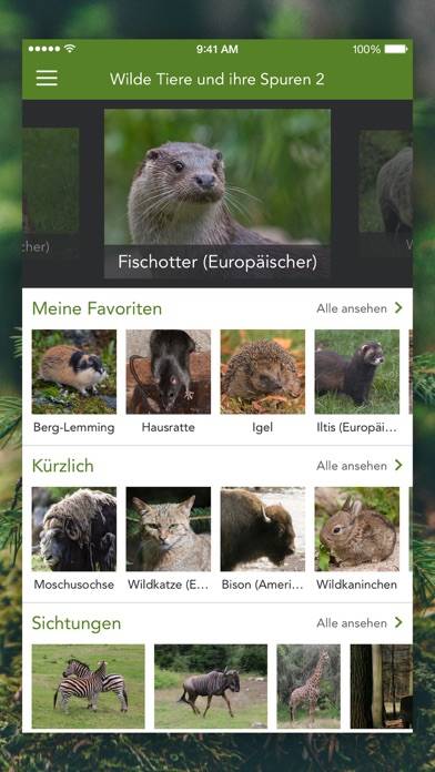 Wild Animals and Traces PRO App screenshot #1