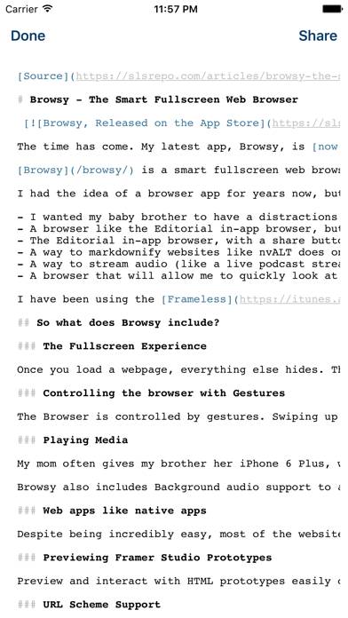 Browsy App screenshot