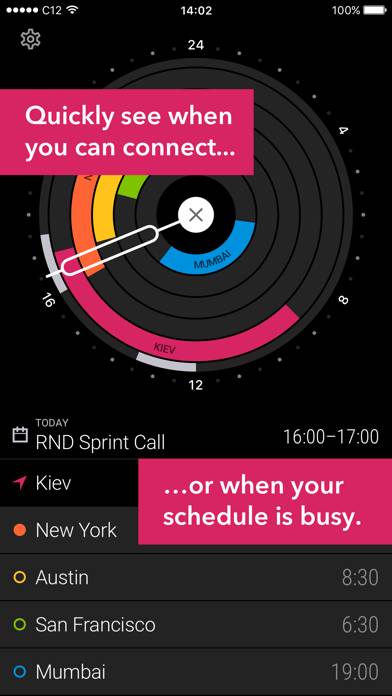 Circa³ – Time Zone Converter Captura de pantalla de la aplicación #2
