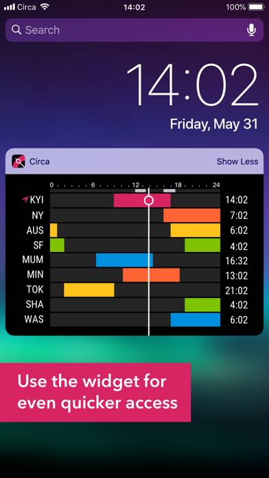 Circa³ – Time Zone Converter Captura de pantalla de la aplicación #3