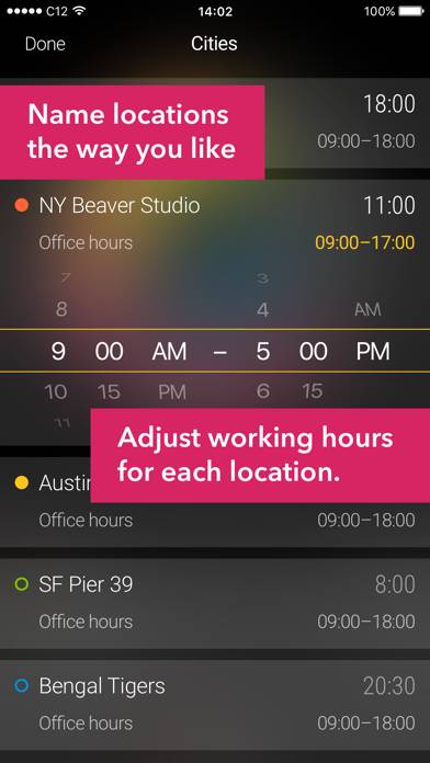 Circa³ – Time Zone Converter Captura de pantalla de la aplicación #4
