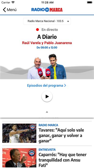 Radio MARCA App screenshot