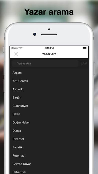 Yazar Takibi App screenshot #3