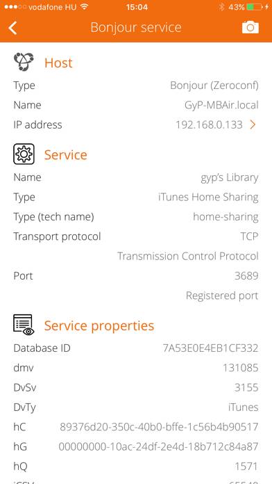 Service Browser Captura de pantalla de la aplicación #2