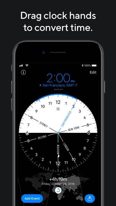 World Clock Pro Mobile App-Screenshot #2