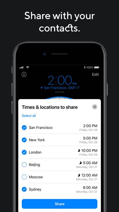 World Clock Pro Mobile App-Screenshot #3
