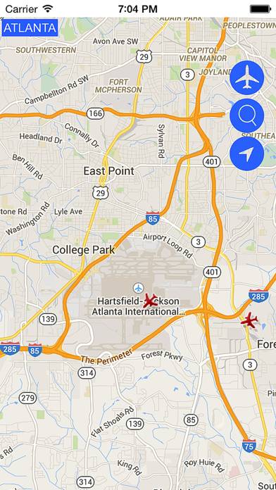 Air Tracker XL App-Screenshot