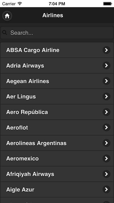 Air Tracker XL App-Screenshot