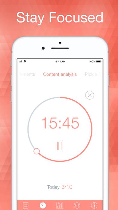 Be Focused – Focus Timer Captura de pantalla de la aplicación #1