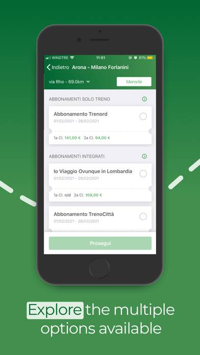 Trenord Schermata dell'app