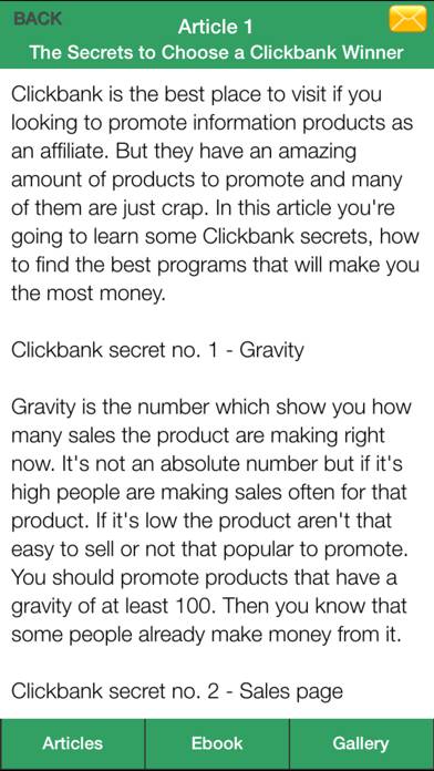 Clickbank Secrets Guide App screenshot