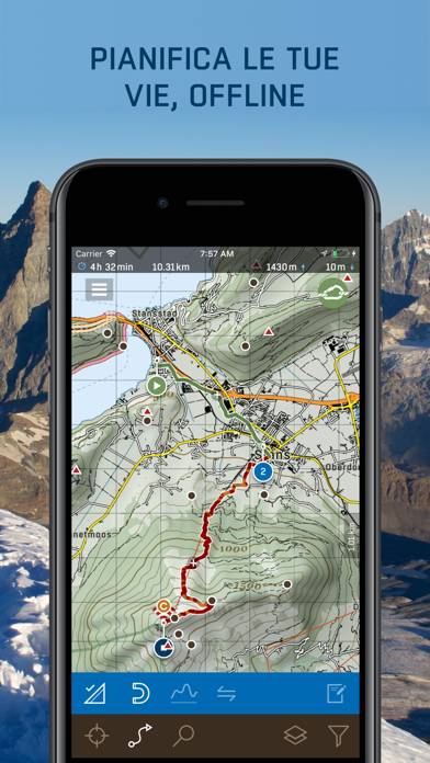 Peakhunter Pro, Libro di vetta Schermata dell'app #3