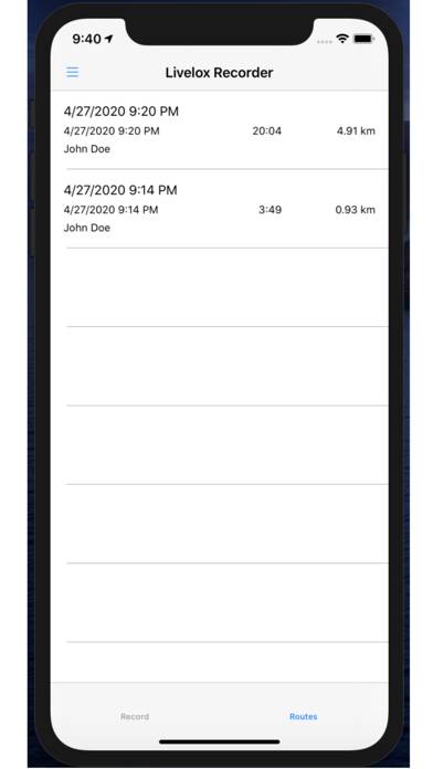 Livelox Recorder App skärmdump #2