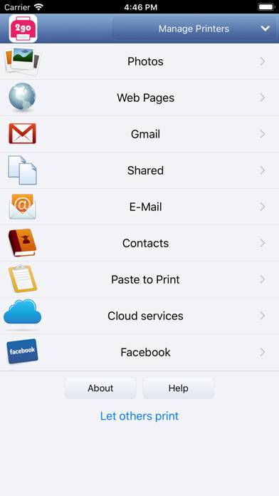 Printer 2 Go  Mobile Printing App screenshot #2