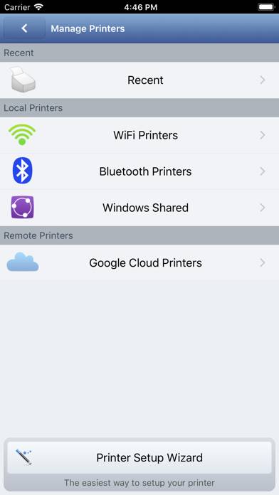 Printer 2 Go  Mobile Printing Schermata dell'app #3