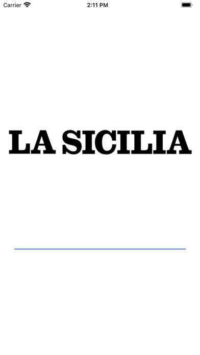 La Sicilia. Schermata dell'app