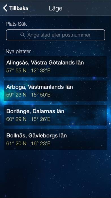 Månfas kalender App skärmdump