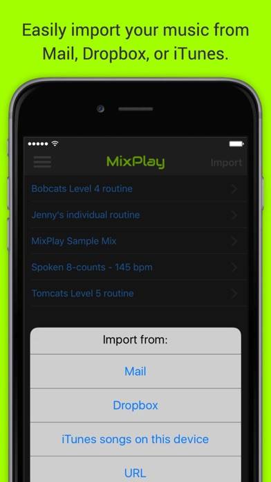 MixPlay routine-music player App screenshot