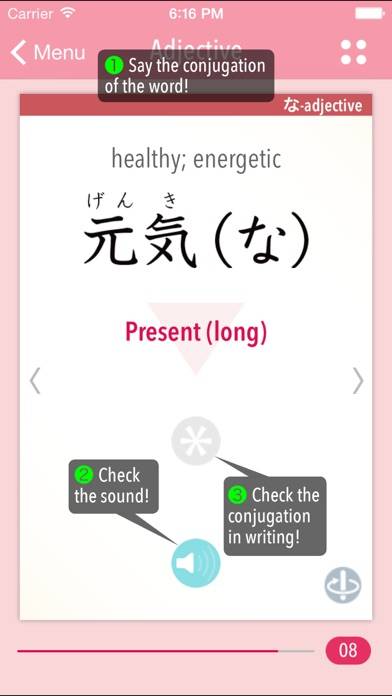 GENKI Conjugation Cards Captura de pantalla de la aplicación #1