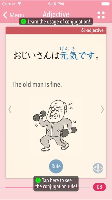 GENKI Conjugation Cards App screenshot #2