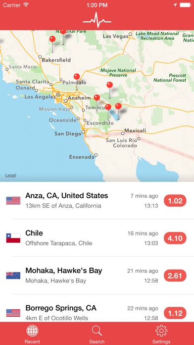 My Earthquake Alerts & Feed Schermata dell'app #3