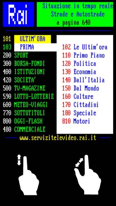 TeleVideo Mobile Pro Schermata dell'app