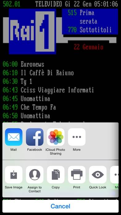 TeleVideo Mobile Pro Schermata dell'app