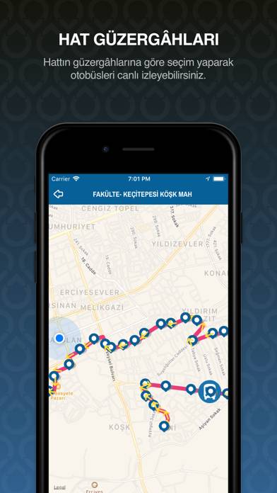 Kayseri Ulaşım App screenshot