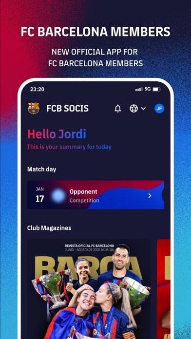 FC Barcelona Members Captura de pantalla de la aplicación #1
