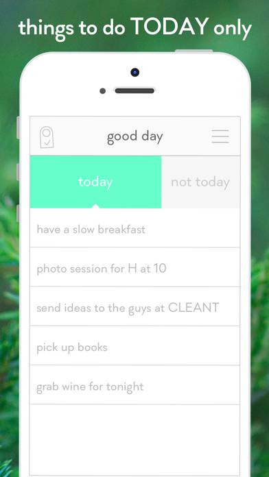 A list of things to do TODAY App screenshot #1
