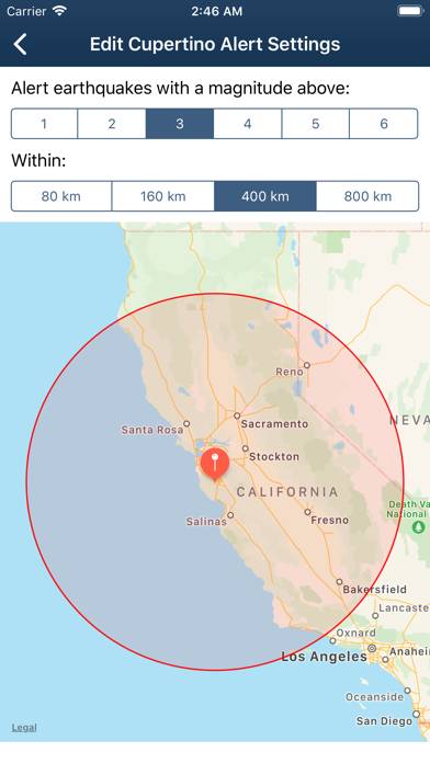 Earthquake Monitor App screenshot