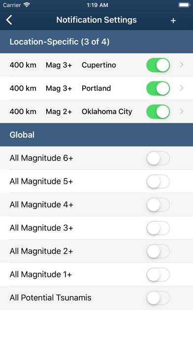 Earthquake Monitor App screenshot