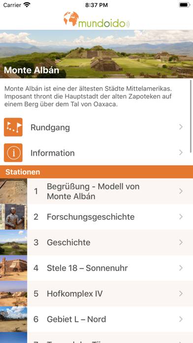 Audioguide Monte Albán App-Screenshot #1
