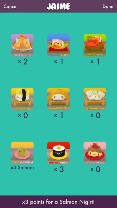 Sushi Go! Score Calculator Captura de pantalla de la aplicación #1