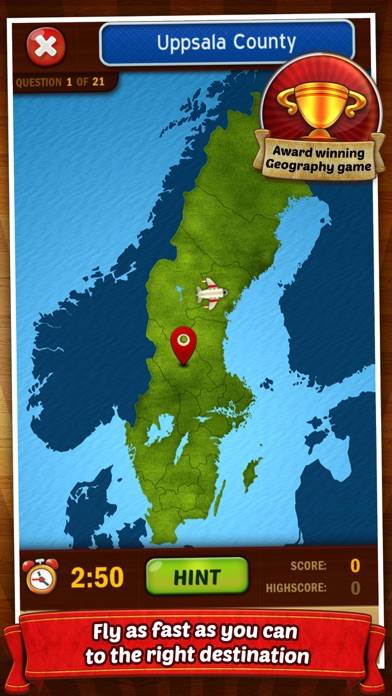 GeoFlight Sweden Pro App screenshot #1
