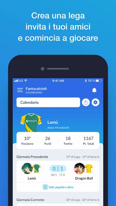 Leghe Fantacalcio Serie A TIM App screenshot #2