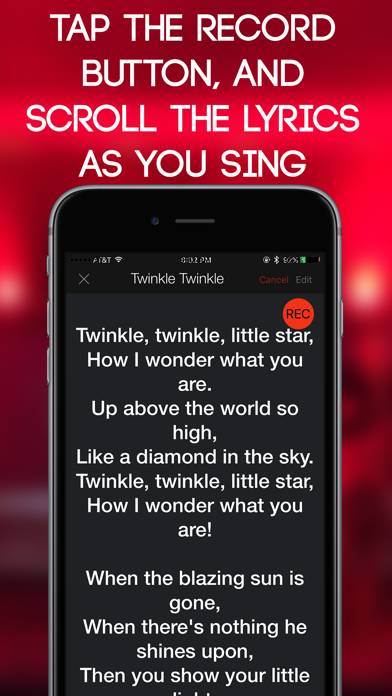 Lyric Scroller App skärmdump