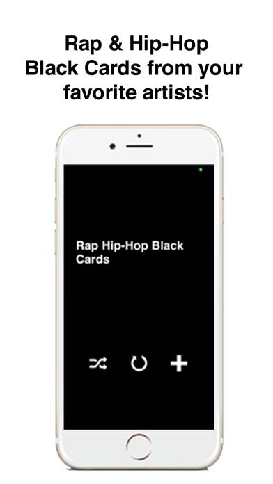 Rap Hip-Hop Black Cards App screenshot #1