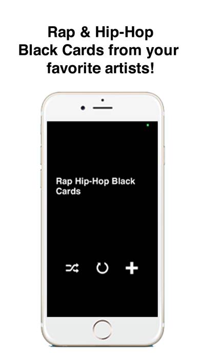 Rap Hip-Hop Black Cards screenshot