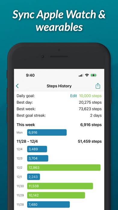 StepUp Pedometer Step Counter App skärmdump #5