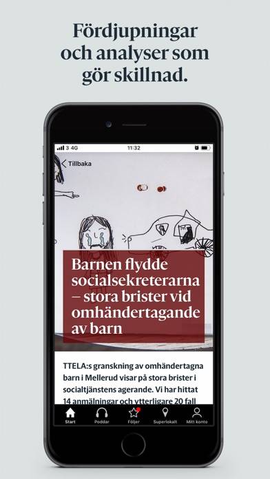 Ttela App skärmdump