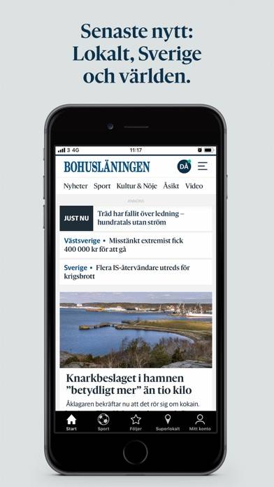 Bohusläningen App skärmdump #1